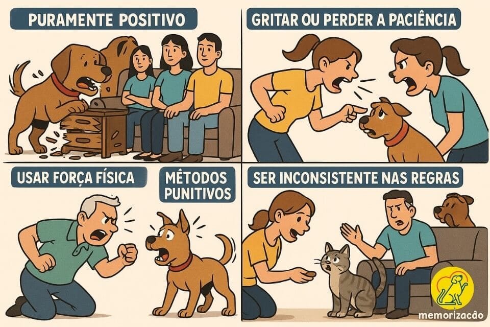 O que NÃO Fazer ao Tentar Ensinar um Cão em Casa?